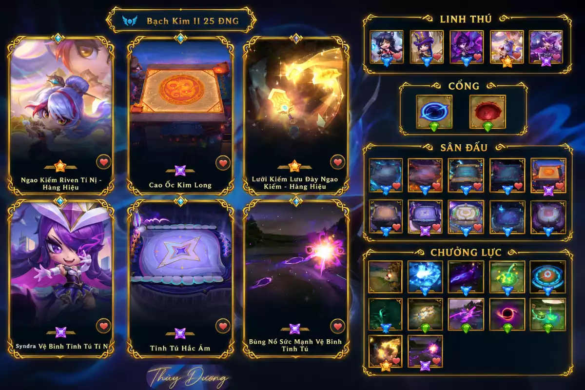 Full Riven hàng hiệu + syndra